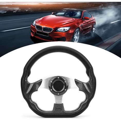 Rennlenkrad, Universelles 320-mm-autolenkrad, Carbonfaser-rennlenkrad Im Drift-stil Mit Hupenknopf