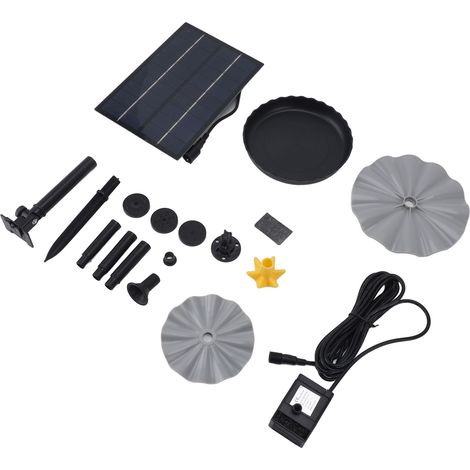 4-w-solar-wasserpumpen-set Für Den Außenbereich, Bewässerungspumpe Für Vogeltränken, Gärten, Schwimmbäder, Aquarien, 4,5 Bis 10 V Gleichstrom