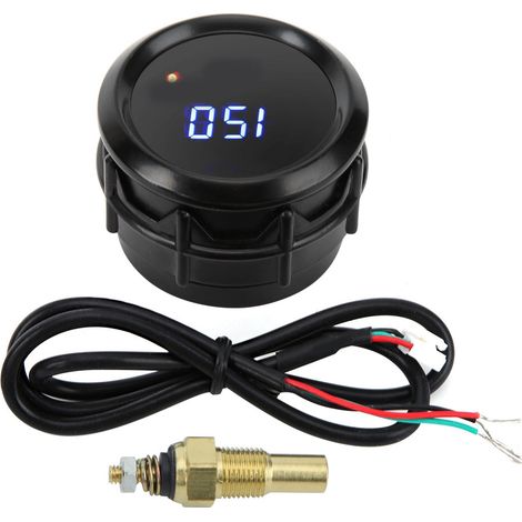 52-mm-ölthermometer Mit Sensor, Temperaturanzeige 40–150 °c, Blaue Led-digitalanzeige