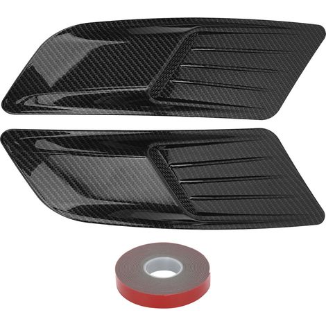 Paar Universelle Motorhauben-lüftungsgitter, Lüftungsformteile, Carbonfaser-optik, Passend Für Den Ford Mustang (2015–2017).
