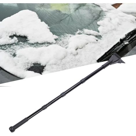 Klappbare Autoschneebürste, Schneeschaufel, Schneeräumwerkzeug Für Eisigen Schnee, Teleskopstiel Aus Aluminiumlegierung