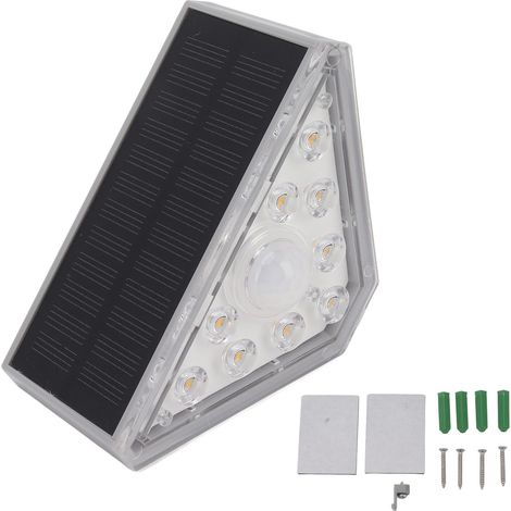 Sets Solar-treppenleuchten, Warmweiß, Ip68 Wasserdicht, Optisches Linsendesign Für Gartentreppen, Dekorative Hofbeleuchtung