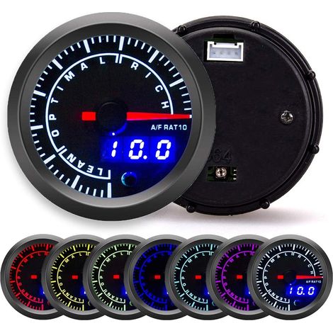 Universelles Led-luft-kraftstoff-verhältnis-messgerät Mit Digitalanzeige, 52 Mm Durchmesser, Automatisches Instrument