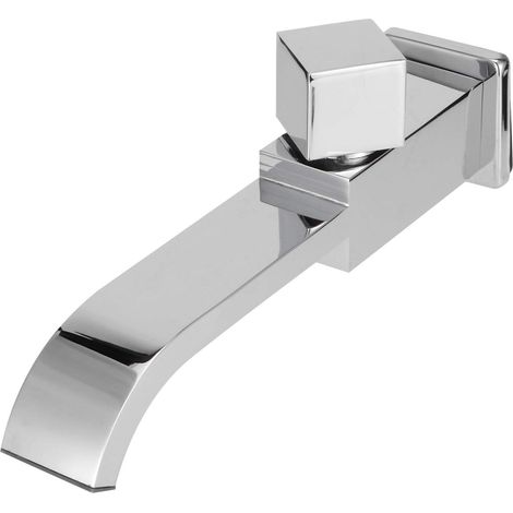 Waschtischarmatur, Wandarmatur G/2 Einzel-kaltwasserfall-waschtischmischer, Wasserzubehör (chrom)