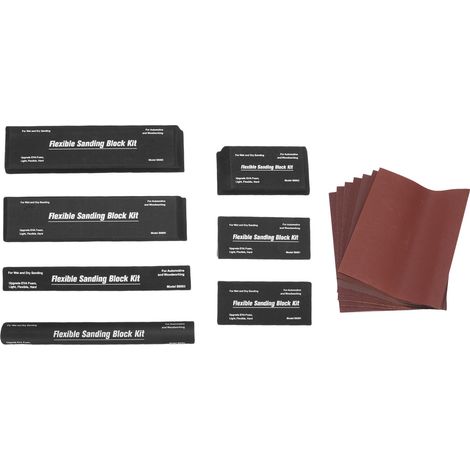 Set Aus Schwarzen Eva-schleifklötzen, Für Trockene Und Nasse Anwendung - Geeignet Zum Manuellen Schleifen Von Holz, Gipskarton, Lack, Autokarosseriereparaturen Usw.