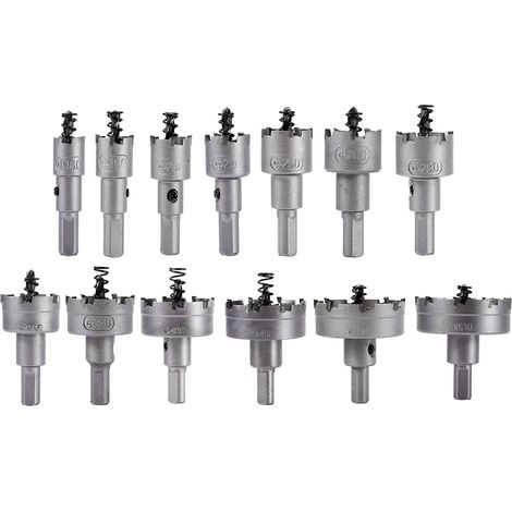 13-teiliges Lochsägen-set – Metallfräser – Legierungsbohrer – Mehrzahn-metallbohrer-set Aus Edelstahl Zum Bohren Von Löchern – Hartmetalllegierung