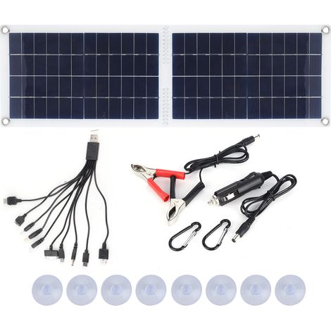 30-w-solarladegerät, Faltbares Tragbares Handy-panel Für Outdoor-reisen, Camping Und Wohnmobile