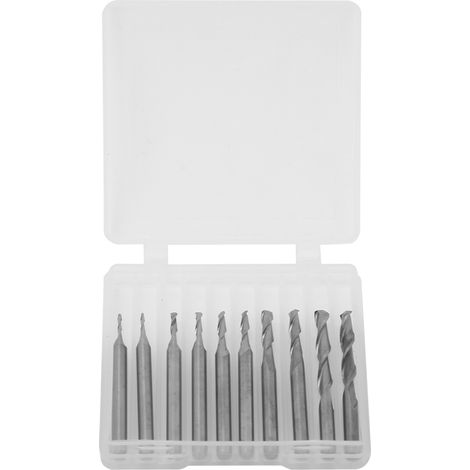 10 Stück Hartmetall-schaftfräser Mit Spiralkugelkopf, Graviertyp, Werkzeugmaschine, 1,0–3,175 Mm