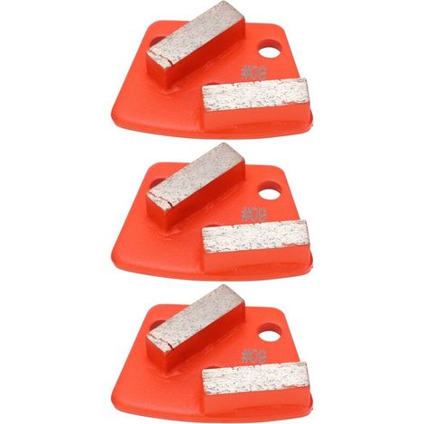 Diamantschleifschuhe, 3-teilig, Trapezförmig, Beton, Aggressives Schneiden, 2 Lange Zähne, Mandarin 60