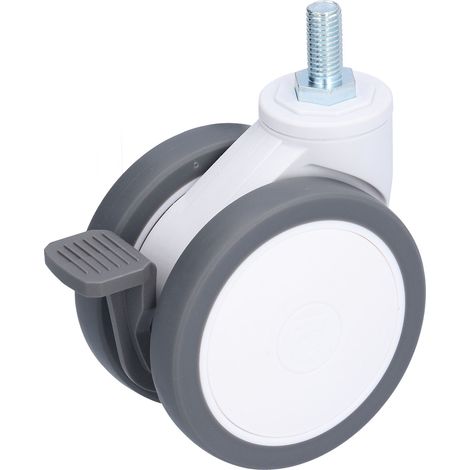 Hochleistungsfähige, Geräuscharme Universal-lenkrolle Aus Tpr Mit Bremse, M12 4-zoll-gewinde