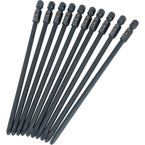 Spacnana 10-teiliges Kreuzschlitz-stahlbit-set - Ph2 - Ph2 4-zoll-sechskant 150 Mm Werkzeug Für Druckluftschrauber Und Elektrische Bohrmaschinen