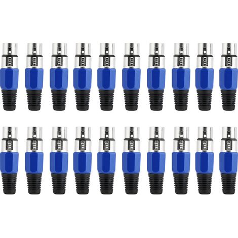 20-teiliges Set Mit 3-poligen Xlr-audiobuchsen (weiblich) Für Ktv-bühnenstudios
