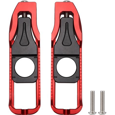Paar Kettenspanner (links Und Rechts) Für Motorräder, Passend Für Yamaha Yzf R6 2017–2020, Rot