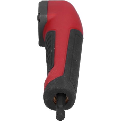 Tbest Winkelbohrmaschinen, Multifunktionaler Shockwave-winkeladapter, Roter 90-grad-schlagbohrmaschinenadapter