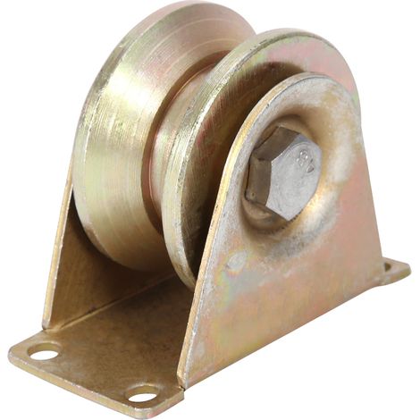 Schiebetürrolle Aus Stahl, Typ V, 2 Stück, 60 Mm Durchmesser, Laufschiene Für Tür