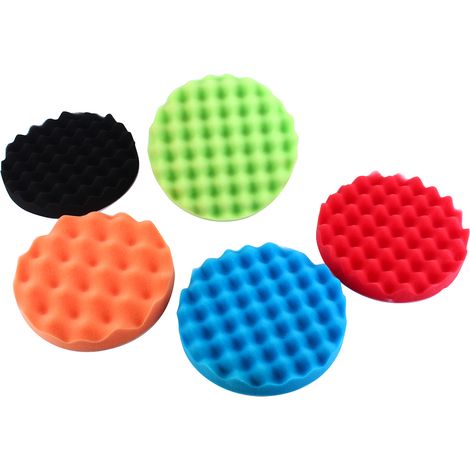 7-teiliges 7"-schwamm-polierwachs-polierpad-set Mit Polierpaste, Autopoliermaschine Und M14-bohrschrauberadapter