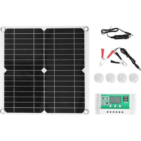 40w 18v Monokristallines Flexibles Silizium-solarpanel Mit 20a Laderegler Für Den Außenbereich