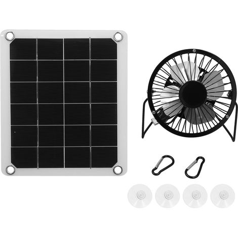 10-w-photovoltaik-solarpanel-ladegerät-set Mit Lüfter Und Zwei Usb-buchsen Für Hühnerstall Und Bauernhof Im Freien