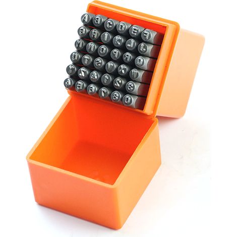 36-teiliges Buchstabenstanzer-set, Diy-set, Stahlstempel, 3 Mm Künstlerbedarf Für Holz Und Metall
