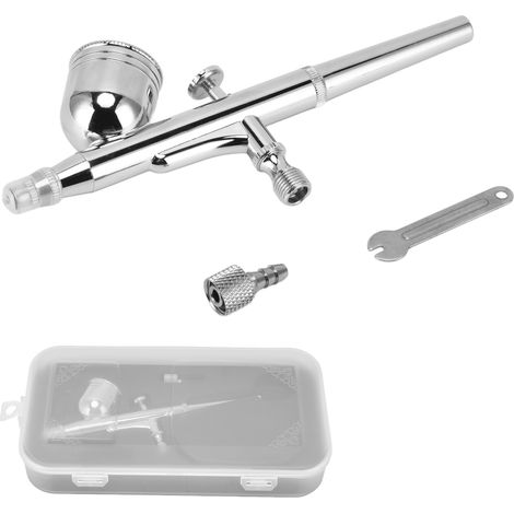 Airbrush-set Aus Edelstahl, Kleine, Doppeltwirkende Präzisions-farbsprühpistole Für Temporäre Tattoo-kuchen