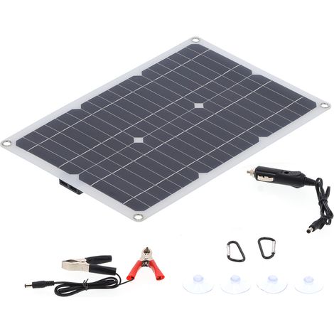 23-w-flexibles-solarpanel-set, Dual-usb- + Dc-ausgangs-ladegerätmodul Für 12-v-autobatterie
