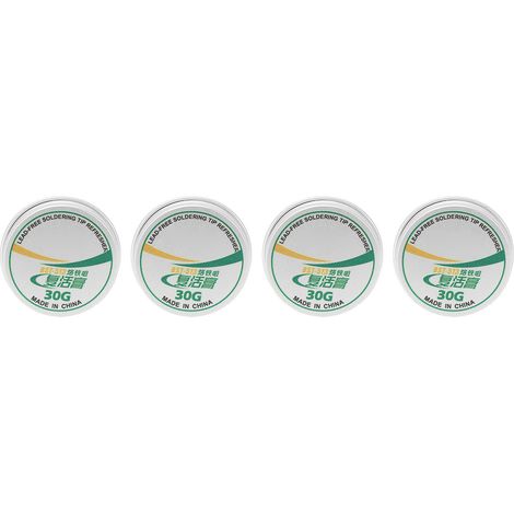 Erfrischende Reinigungspaste Für Lötspitzen, 4 Stück, Zinnpulver, Zur Wiederherstellung Oxidierter Lötspitzen, 30 G