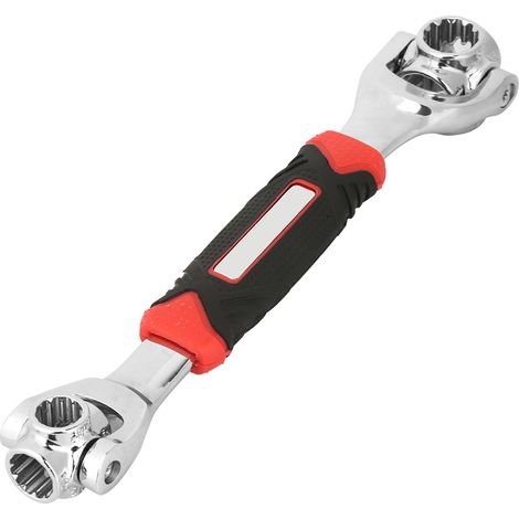 Ergonomisch Gestalteter, Multifunktionaler 360-grad-universal-ratschenschlüssel Mit Etui Für Reparaturarbeiten