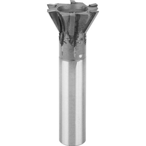 Schwalbenschwanznutfräser, Gerader Schaft, Hartmetall, 6 Schneiden D40xa60° Xd20