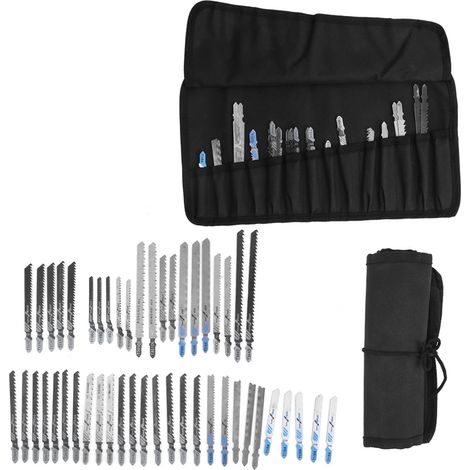Set Mit 48 T-schaft-stichsägeblättern Inklusive Aufbewahrungskoffer, Universelles Hss-metall-zahnzentrum, Schneidwerkzeug Für Holz, Kunststoff Und Sägeblätter
