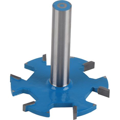 Tslot 6-schneidiger Holzbearbeitungsfräser, Nutfräser Aus Kohlenstoffstahllegierung, Verlängerter Schaft (12 Mm Schaft)