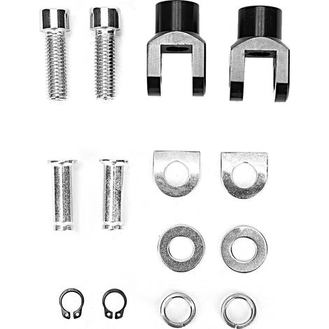 Schwarze Aluminium-motorradfußrasten 29 Mm/1,1 Zoll, Schrauben- Und Mutternsatz, Pedalbefestigungszubehör
