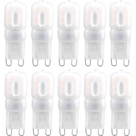 10 Stück 1,5-w-g9-led-haushaltslampen, 14 Warmweiße Deckenlampen (230 V)