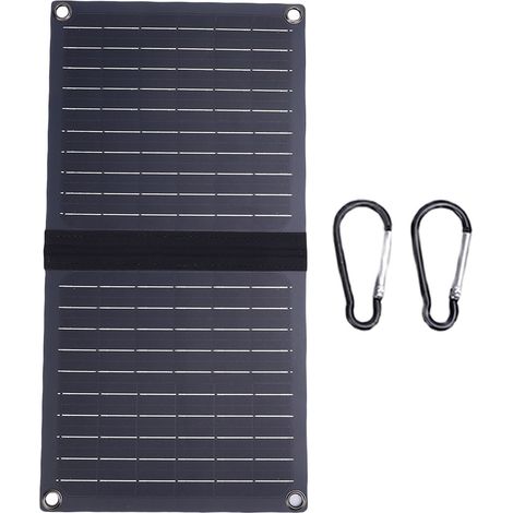 Faltbares 16-w-5-v-solarpanel Aus Monokristallinem Silizium, Ip67 Wasserdicht, Regendicht, Mit Tragbarem Usb-a/c-ladegerät Für Outdoor-camping