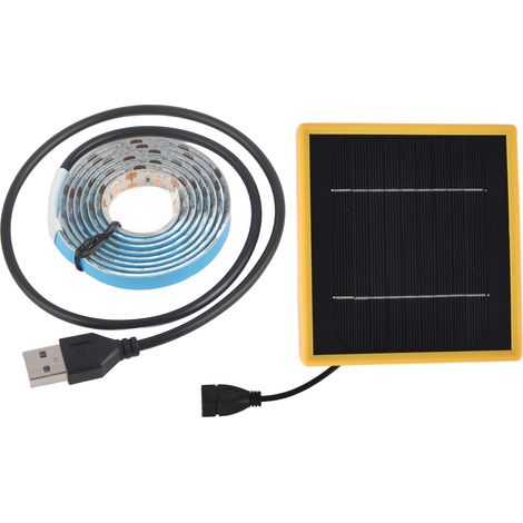 Solarbetriebener Pflanzenlichtstreifen, Vollspektrumleistung, 5 W, Led, Hoher Lichtstrom, Pro 1 Meter/1,1 Yard
