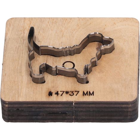 Stanzform In Hundeform Für Leder, Locher, Bastelwerkzeug 47x37mm Für Papier Und Gummi