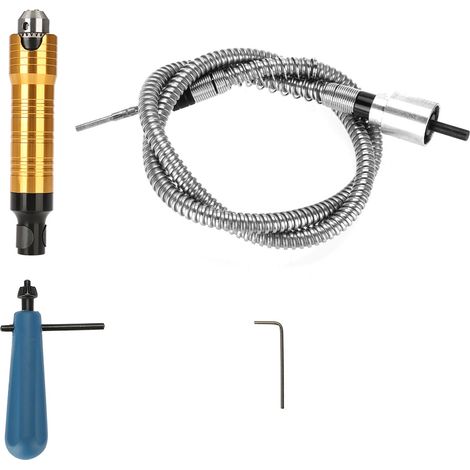 Tragbares Elektrisches Kabelwellenwerkzeug, Rotierendes Elektrisches Bohrmaschinen-schleifwerkzeug, Langlebiger Flexibler Schleifer, 0,5–6,5 Mm Bohrfuttergriff Zum Polieren, Gravieren Und Bohren
