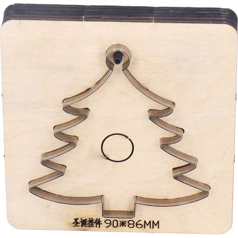 Stanzform Für Leder, Weihnachtsbaum Aus Legiertem Stahl Und Birkenholz, Locher, Bastelform