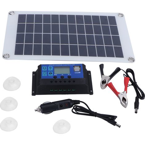 10w 18v Solarmodul-set, Polysilizium-photovoltaikmodul Mit Laderegler Für Wohnmobile