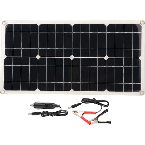 25-w-dual-5-v-flexible-usb-monokristalline-solarpanel-kit, Kfz-batterieladegerät-controller