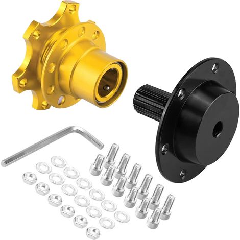 Schnellverschlussadapter, 6,6 Cm Hoch, 3,15 Zoll Durchmesser, Lenkradnabenadapter-set Aus Eisen Und Aluminium Für Pkw