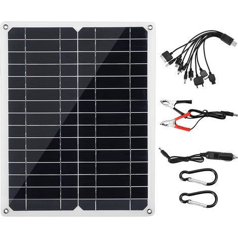 Tragbare 15w Dc 18v/5v Dual-usb-solar-powerbank Mit Solarpanel Für Reisen, Auto Und Boot