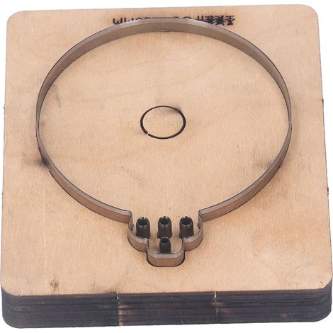 Stanzform Für Leder In Form Einer Weihnachtskugel, Stanzform Aus Hochdichtem Legiertem Stahl Für Diy-bastelarbeiten