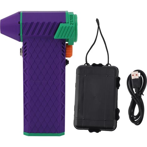 Jet Dry Blower Handgebläse 8000mah 110000rpm Turbo-ventilator Für Auto-tastaturreinigung Dunkelviolett