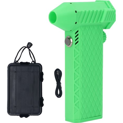 Jet-ventilator-gebläse 25 M/s 110000 U/min Bürstenloser Handstaubsauger, Kabelloser Staubreiniger Für Tastatur, Haushalt Und Auto, Grün
