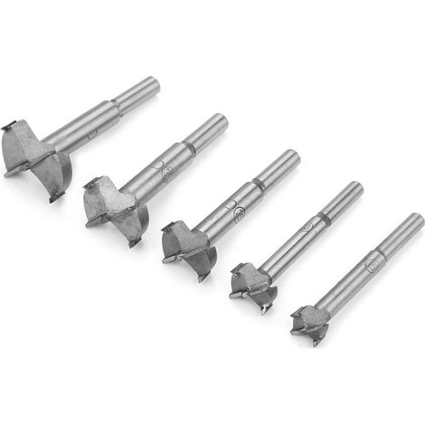 Lochsäge Aus Einer Legierung Für Die Holzbearbeitung, 5-teiliges Set 15-35 Mm Flachflügelbohrer Für Die Holzbearbeitung