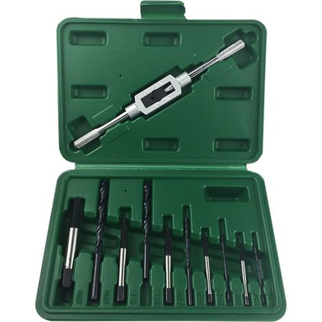 11-teiliges Schraubenausdreher-set, Abbruchschraubenentferner, Bohrschablone, Bit-werkzeuge