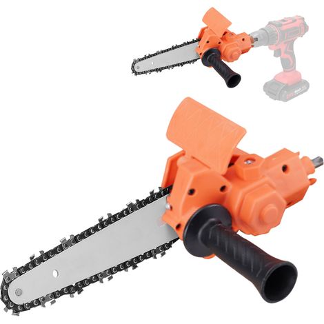 15-cm-elektrobohrmaschine Zum Kettensägenwerkzeug Umgebaut, Kettensägenzubehör, Praktisches Umbauset, Holzschneiden
