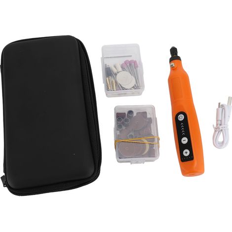 5v Akku-mini-rotationswerkzeug-set, 5 Geschwindigkeiten, Vielseitiger Elektrobohrer Zum Gravieren, Schleifen, Polieren Und Polieren