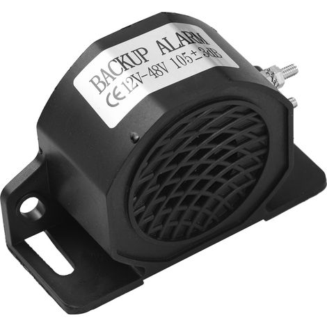Notfallalarm 12v-48v 105 ± 3 Db(a) Auto-rückfahrhupe Bibi Summer Notfallwarnalarm Ip67 Wasserdicht Rückfahrscheinwerfer Für Lkws, Bagger, Baumaschinen, Fahrzeuge