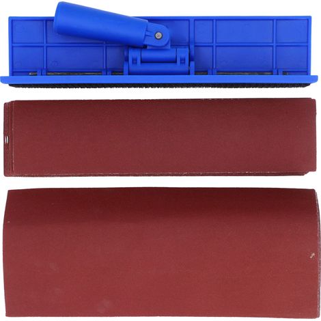Set Mit Schleifpapier-trägermaterial Für Trockenbauwände, Selbstklebende Spachtelmasse Zum Glätten Von Wänden Und Decken